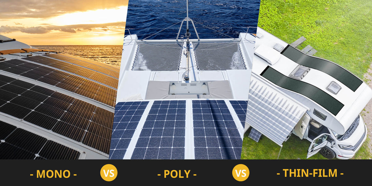 Monocrystalline vs Polycrystalline vs Thin film Solar Panels BougeRV