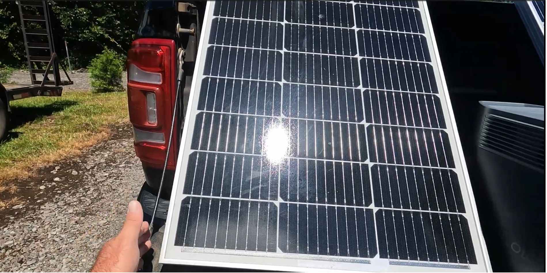 BougeRV's 100W rigid mono 12V solar panel