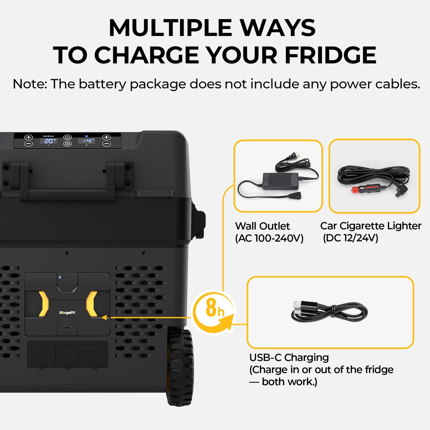 Detachable Battery of Portable Fridge (Adapter not included)