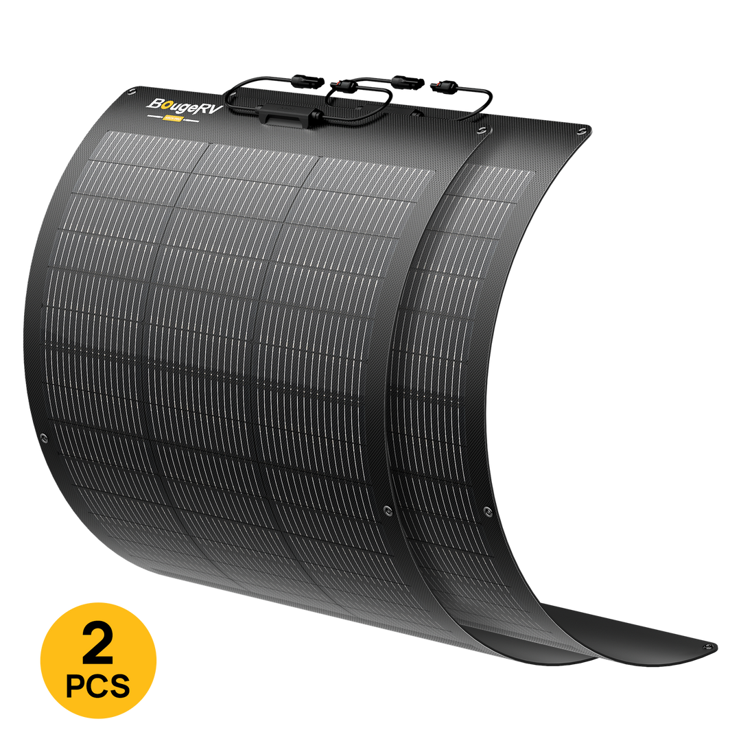 BougeRV Arch Pro 100W N-Type TOPCon Flexible Solar Panel (12V/24V Compatible)