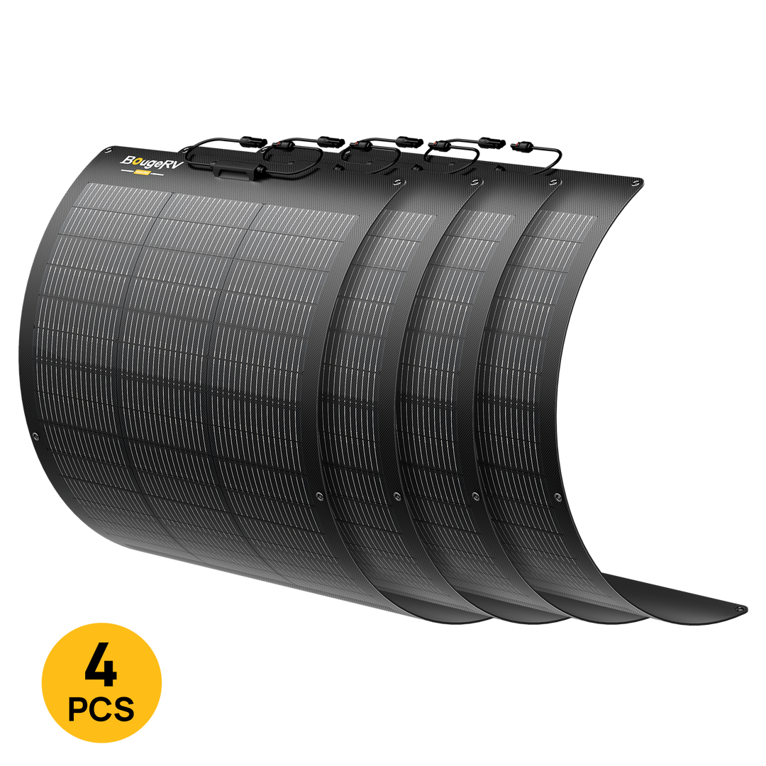 BougeRV Arch Pro 100W N-Type TOPCon Flexible Solar Panel (12V/24V Compatible)