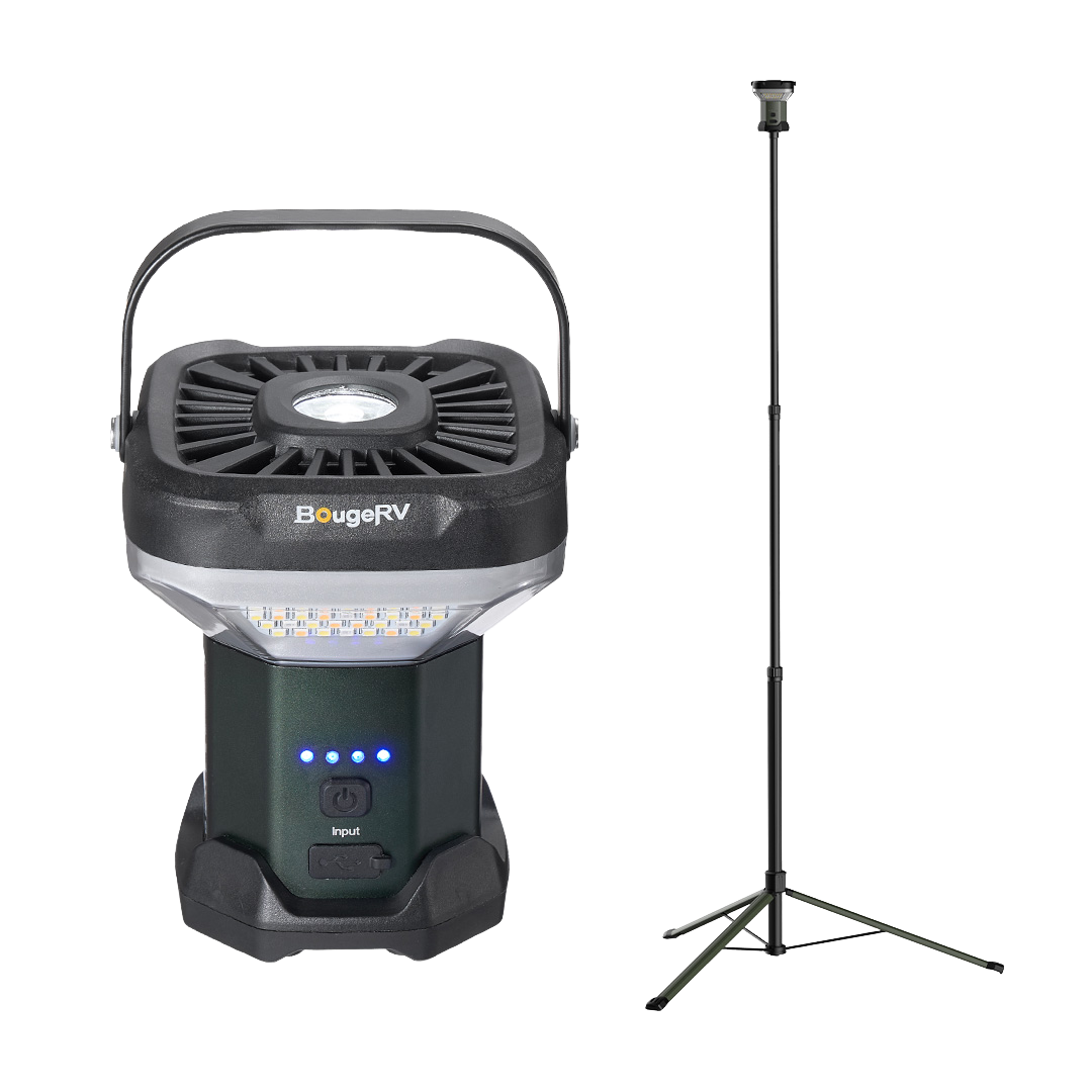 BougeRV Wide-Area Outdoor Camping Telescoping Light