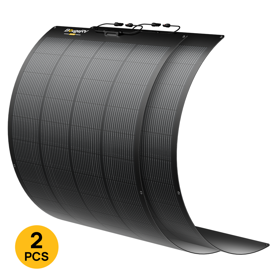 BougeRV Arch Pro 200W N-Type TOPCon Flexible Solar Panel (12/24V Compatible)