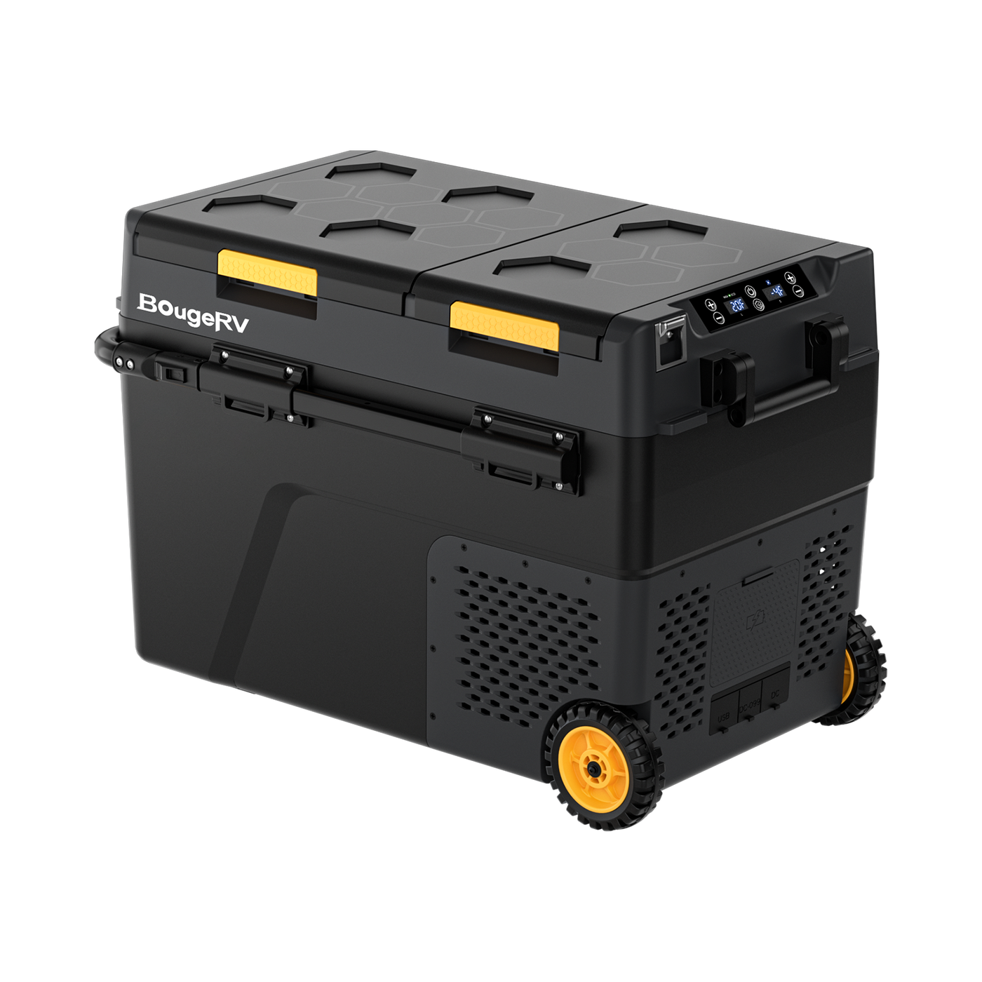 BougeRV CRD2 50L Dual Zone 12V Portable Fridge Freezer