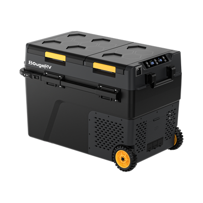 BougeRV CRD2 50L Dual Zone 12V Portable Fridge Freezer
