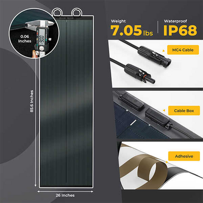 Yuma 200W CIGS Thin-film Flexible Solar Panel with Tape