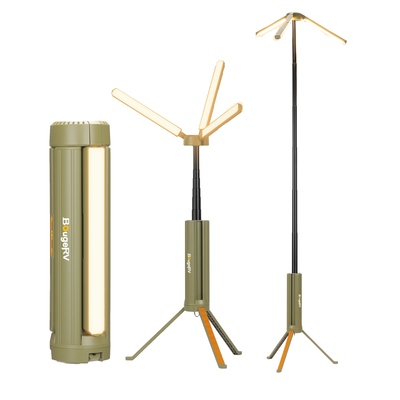 BougeRV New Outdoor Portable Telescopic Camping Lantern