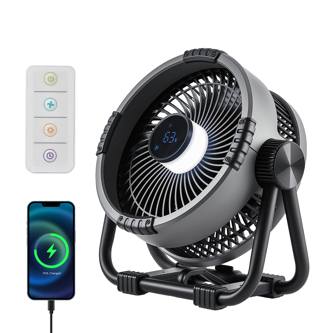 BougeRV OF01 Portable Cordless Battery Multifunctional Outdoor Fan