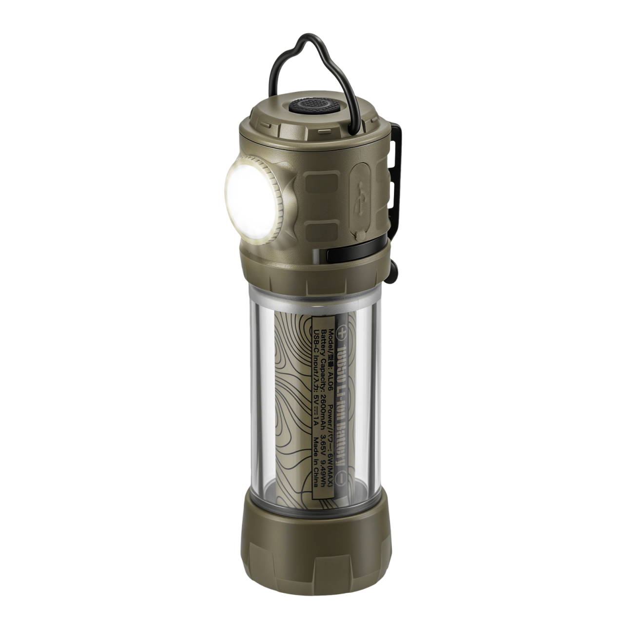 BougeRV AL06 Portable Camping Lantern Rechargeable Emergency Flashlight