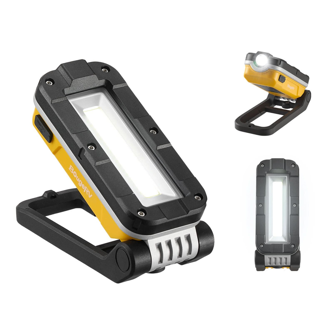 BougeRV WL01 Rechargeable Work Light 180° Rotate Job Site Lighting