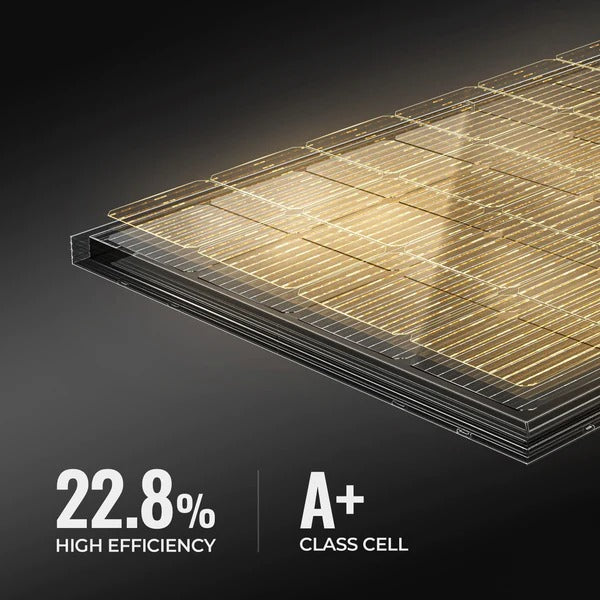 200W 12V 9BB Mono Solar Panel